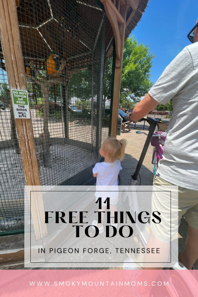 Free Things to do in Pigeon Forge Tennessee Smoky Mountains budget friendly cheap unique kids fun 