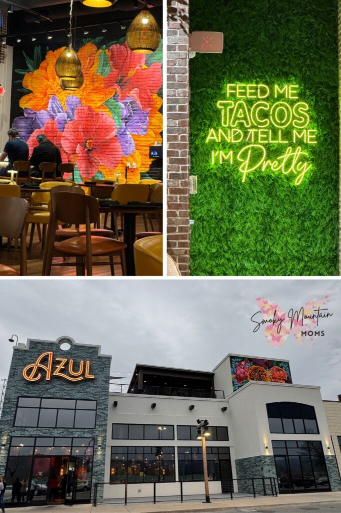 Azul Mexican Cantina Restaurant in Pigeon Forge Tennessee Most Instagramable places to eat in the Smoky Mountains and Gatlinburg